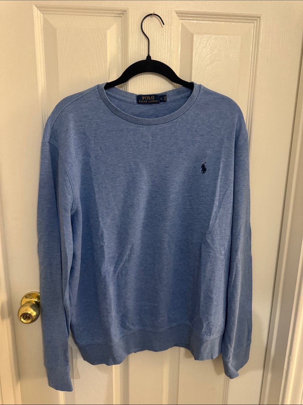 Polo by Ralph Lauren Heather Sky Blue Crewneck Sweatshirt